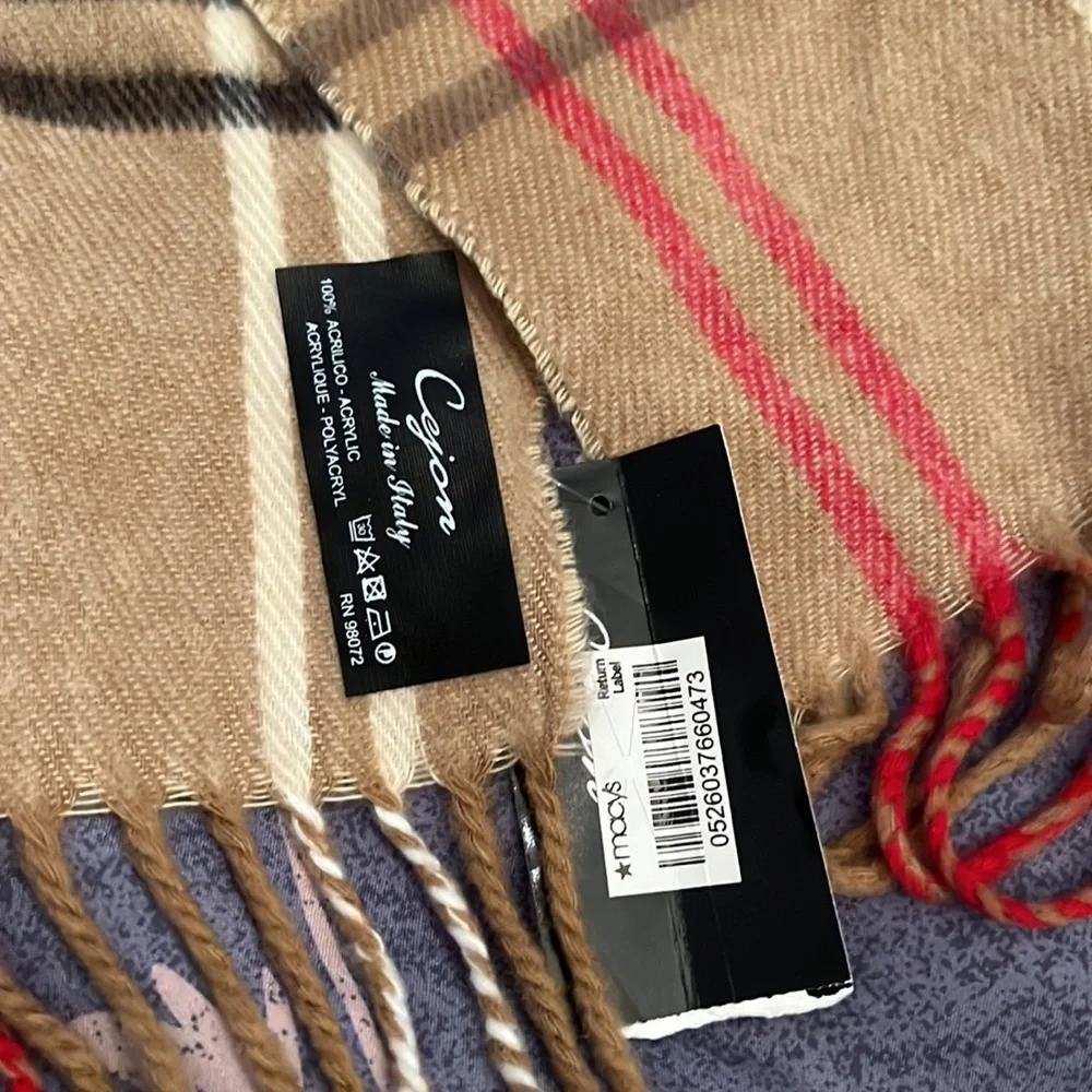 NWT! Plaid Scarf